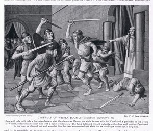 ウェセックスのサイニューウルフがマートンで殺害、サリーAD786、1920年代